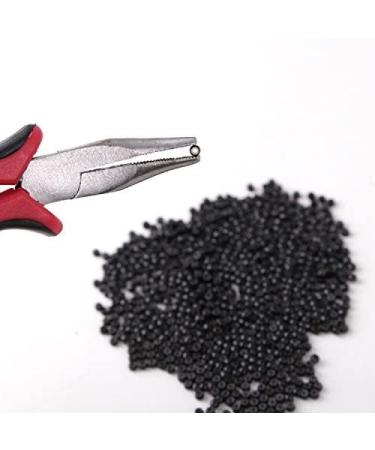 600pc Black Nano Rings for Nano Tip Hair Extensions - Silicone Lined Micro Beads - Buy Online on SooperMarket.com