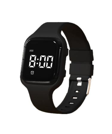 Vibration alarm reminder watch up to 15 personal alarms pill reminders and timers per day (Black)