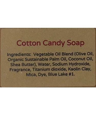 Cotton Candy Soap - Sweet & Fruity | All Natural Vegan Handmade Soaps | 2 Bars - International Shipping Available - Buy Online on SooperMarket.com