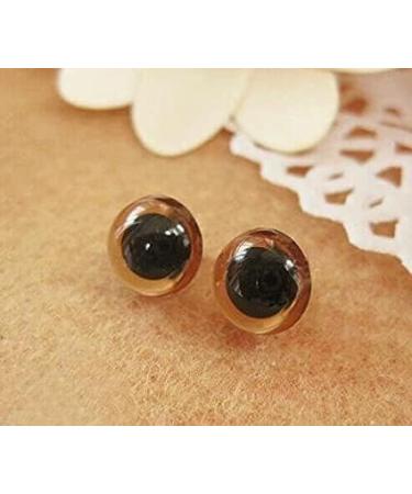 100PCS Brown Plastic Safety Eyes (18mm) for Bear Dolls, Stuffed Animals & Puppet Making - Buy Online on SooperMarket.com