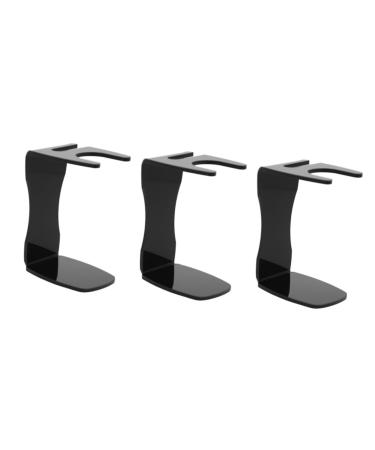 Angoily 3pcs Brush Shaver Clothes Rack Hanger Shaving Brush Organizer Shaving Brush Holder Man Stainless Steel Manual