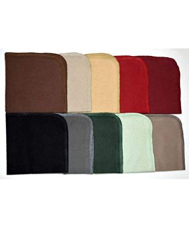1 Ply Cotton Flannel 12x12 Inches Set of 10 Earthtones Napkins