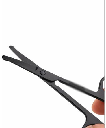 TEMKIN Nose Hair Trimmer - Stainless Steel Scissors for Nose Eyebrow & Eyelash Grooming | Manual Round Trimming Tool for Precision Care - Buy Online on SooperMarket.com