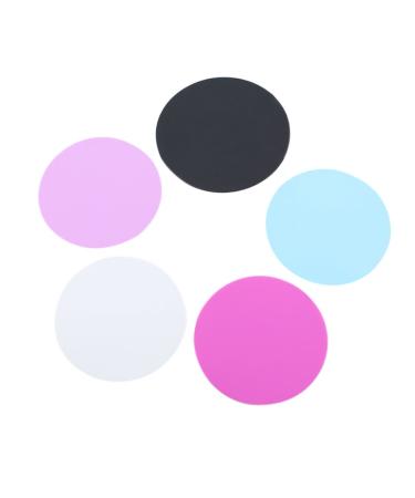 Frcolor 5Pcs Professional Nail Art Palette Silicone Cosmetics Foundation Nail-art Mixing Blending Paint Tray