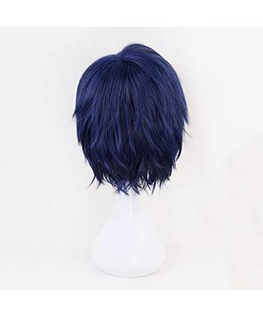 Tenya Iida Blue Short Wig - Cosplay Costume from Boku No Hero Academia | Heat Resistant Synthetic Hair for Men - Buy Online on SooperMarket.com
