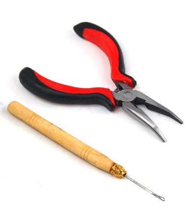 Accessotech Pliers & Pulling Hook for Hair Extensions | Silicone Micro Rings - Optimized for Easy Installation - Buy Online on SooperMarket.com