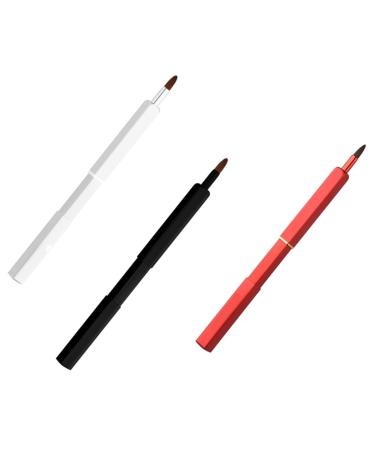 Gogogmee 3pcs Retractable Lip Brush Lipstick Applicator Lipstick Brush Lip Mask Brush Lipstick Lip Mask Applicator Lip Balm Brush Makeup Tool Eyeshadow Makeup Brush Cosmetics Brush