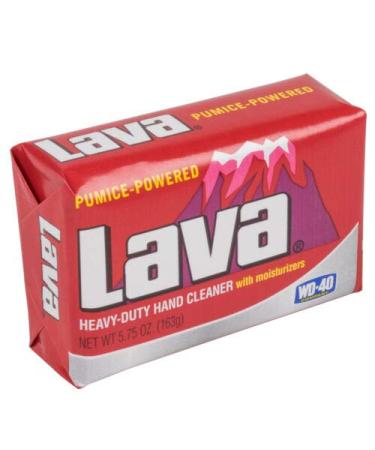 Lava Heavy-Duty Hand Cleaner Pumice Soap 4 Bars 5.75 OZ with Moisturizers + Sparklen Wooden Nail Brush - Buy Online on SooperMarket.com