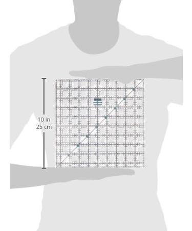 TrueCut 9.5 x 9.5 Ruler with Built-in Holes for Precise Straight Cuts - Buy Online on SooperMarket.com