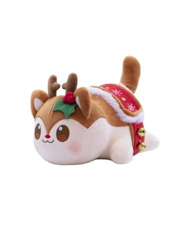 LAIBUY Cat Plush Pillow Soft Kawaii Kitten Anime Plushie Hugging Pillow Cute Stuffed Cat Animal Plush Toys Suitable Kids Boys Girls and Her Birthday Christmas Day Gifts (deer)