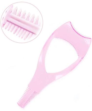 2 pcs plastic three in one makeup eyelash tool upper and lower eyelash mascara applicator applicator guide assistant eyelash comb quick makeup template.(Red+Blue) - Buy Online on SooperMarket.com