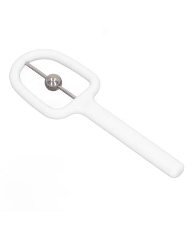 Oral Muscle Strength Tool Promote Spoken Language Develop Language Skills U Shaped Tongue Muscle Trainer Metal for Daily Use (White)