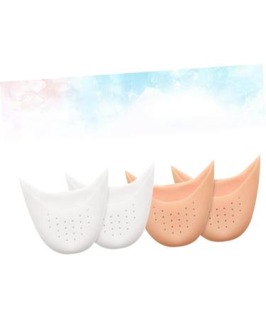 4 Pairs Pink Silica Toe and Heel Protectors for Athlete Shoes and Ballet Heels - Buy Online on SooperMarket.com