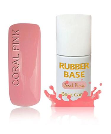 UV/LED Base Gel RubberGel Brush Bottle Spreading Gel Camouflage/MakeUp Gel (PINK CORAL)