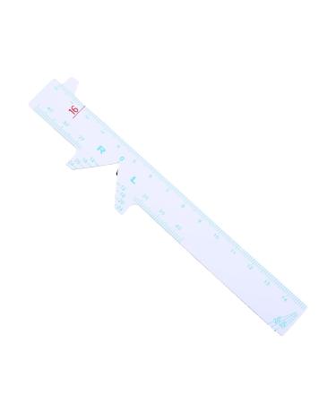 4-Piece Pupil Gap Ruler Set - White Straight Edge PD Measurement Tool for Easy Eye Distance Assessment - Buy Online on SooperMarket.com