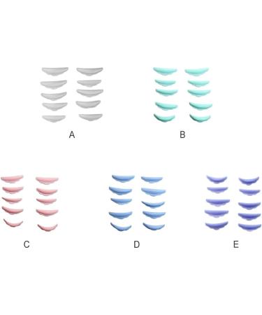 Dajidafu 5 Pairs Lash Curlers Lashes Lift Perming Eyelash Tool Domestic Eyelashes Kit Fashionable for Adults Beautifying Green - Buy Online on SooperMarket.com