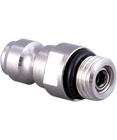 Stainless Steel M8x1 Male Thread Quick-Disconnect Plug Adapter for PCP Paintball Charging - 8mm Universal Fittings - Buy Online on SooperMarket.com
