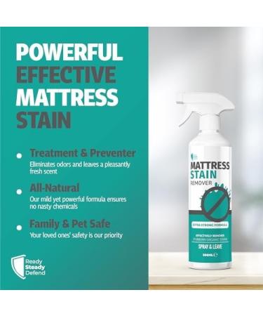 Mattress Stain Remover 500ml - Extra Strong Oxygen-Based Formula Safe for Organic Stains Spray & Leave Non-Damaging User-Friendly Application - Buy Online on SooperMarket.com