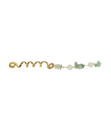 Exquisite Green Hair Dreadlock Jewelry - Large Alloy Braiding Rings (5 Pieces) for Parties | Fast International Shipping - Buy Online on SooperMarket.com