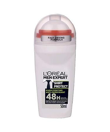L'Or al Paris Men Expert Shirt Protect Roll-On 50ml - Antiperspirant Deodorant - Buy Online on SooperMarket.com
