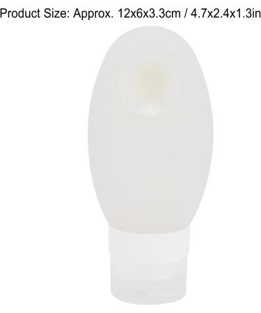 Zerodis Portable Silicone Cosmetic Storage Bottle for Outdoor Travel - Lightweight and Shampoo Bottle for Camping (White) - Buy Online on SooperMarket.com