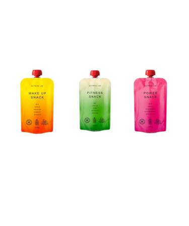 Nutrino Lab Fruit Puree (3 Functional Fruit Purees Mix Variety| Exotic Gourmet Fruit Purees for Adults and Kids | 3 x 200g)