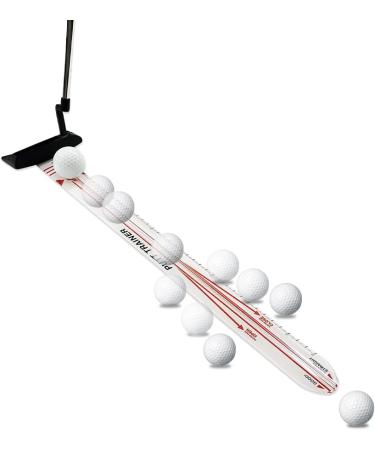 XINGGM Golf Putting Alignment Training Aid for Putting Green | Indoor & Outdoor Golf Putting Trainer Come with Golf Ball & Putting Ring Plastic Putting Alignment Rail - Buy Online on SooperMarket.com