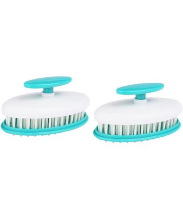 Magiclulu Scalp Massager Hairbrush - 2-Pack Shampoo Brush for Hair Washing & Scalp Care - Green - Buy Online on SooperMarket.com