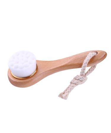 1PC Bamboo Charcoal Facial Cleansing Brush - Manual Pore Exfoliation & Makeup Removal - Buy Online on SooperMarket.com