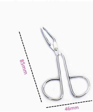 Stainless Steel Scissors Shaped Slant Tip Eyebrow Tweezer for Women - Random Color Beauty Tool - Buy Online on SooperMarket.com