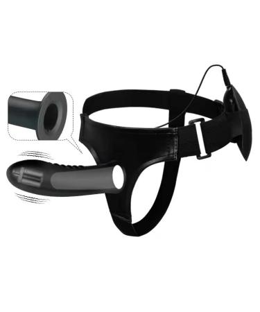 Hollow Out Black Wearable Belt Adjustable Underwear Drawstring Pants Men and Women Toy Yoga Pants Vibrator Tool FUNTLY
