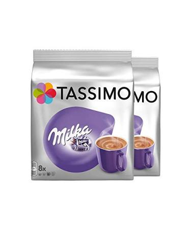 Tassimo Milka Cocoa Speciality Chocolate Capsule Pack of 2 2 x 8T-Discs (16 servings)