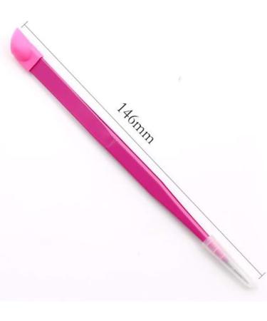 2 Pcs Metal Nail Tweezers Set for Precision Nail Art - Straight Tip Nipper Clippers with Silicone Pressing Head - Buy Online on SooperMarket.com