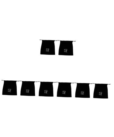 Baluue 8 Pcs Velvet Bag Blow Dryer Bag Hair Tool Travel Bag Hairdryer Bag Hair Dryer Storage Flannel 30.00X26.00X0.50CMx4pcs Blackx4pcs