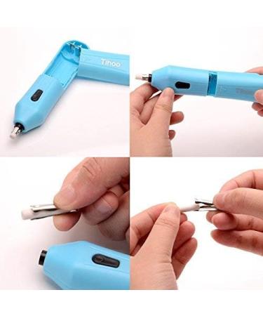 TEN-WIN Labor-Saving Clean Automatic Rotation Sketch Upgrade Electric Eraser Blue - Buy Online on SooperMarket.com