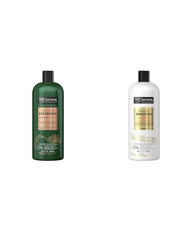 TRESemm Botanique Nourish & Replenish Shampoo & Keratin Smooth Conditioner for frizzy hair Lamellar Discipline formulated with Pro Style Technology 828 ml
