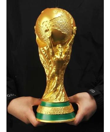 14.1 EOFLW World Cup Replica Trophy 2022 - Resin Soccer Collectible for Sports Fans - Gold Desktop Decor - Buy Online on SooperMarket.com