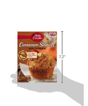 Betty Crocker Premium Muffin & Quick Bread Mix - Cinnamon Streusel - 13.9 oz Boxes (Pack of 4) - Buy Online on SooperMarket.com