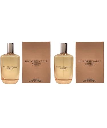 Sean John Unforgivable Woman For Women Parfum Spray 4.2-Ounces (Pack of 2) 4.2 Fl Oz (Pack of 2)