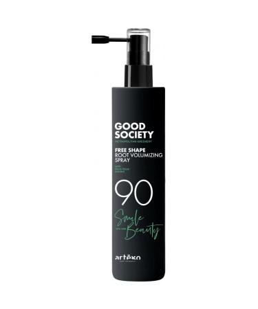 Artego Good Society 90 Free Shape Root Volumizing spray 150ml thickens the hair fiber without weighing it down. Ideal at the roots and on the lengths it replumps with light support.