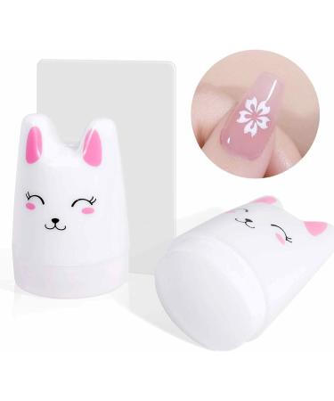 Faceynde Silicone Nail Stamp Kit | French Tip Nail Art Stamper | DIY Jelly Nails Scrub Included - Perfect for Nail Art Enthusiasts - Buy Online on SooperMarket.com