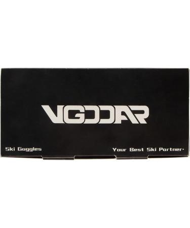 VGOOAR OTG Ski Goggles - Borderless Design Anti-Fog Coating UV400 Protection for Men & Women - Premium Gold Snow Glasses - Buy Online on SooperMarket.com