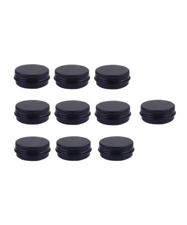 Minkissy 20 Pieces 30 ml Aluminium tin jar refillable Container Cosmetic Small tin Round Lip Balm tin can be Used for Salve Spices or Sweets