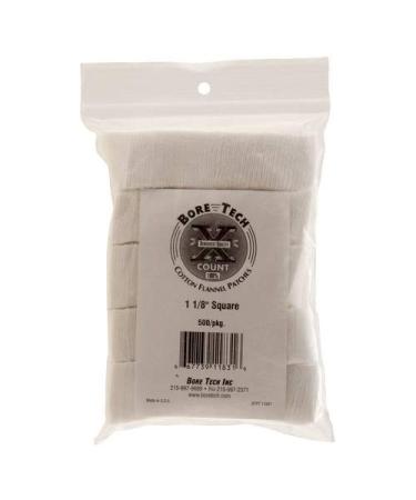 Bore Tech Square 500/bag Patch, 1 1/8"