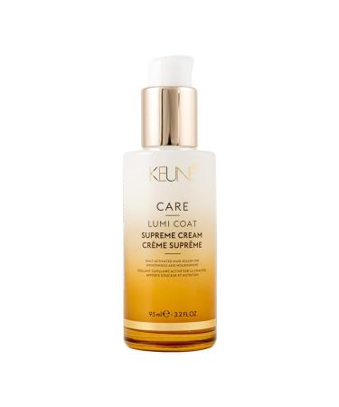KEUNE Care Lumi Coat Supreme Cream - Nourishing and Conditioning Heat-Activated Cream to Smooth Frizz Restore Damage Repair Split Ends and Give Luminous Shine