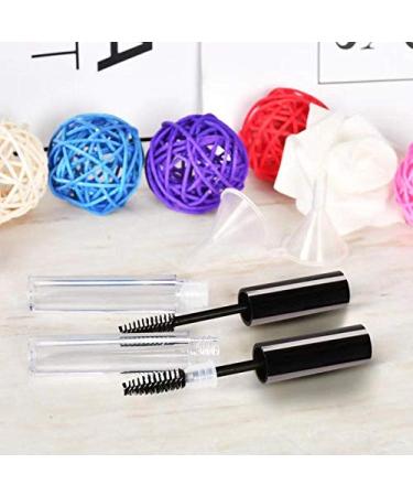 20Pcs 4ml Empty Mascara Tubes Kit with Cap, Rubber Inserts, and Funnels - DIY Eyelash Container for Castor Oil (Black) - Buy Online on SooperMarket.com