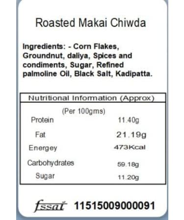Jaiccha Ghasitaram Roasted Makai Chiwda 400 gms |Diwali Holi Rakhi Valentine Christmas Birthday Anniversary Gift for Her Him Mothers Day Fathers Day| - Buy Online on SooperMarket.com