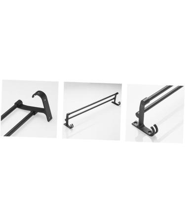 HEMOTON Wall Mounted Hooks Hook Towel Bar Wall Shelf Washcloth Wall Rack Shower Sponge Holder Towel Rack Ledge Take a Bath Black Size 2 - Buy Online on SooperMarket.com