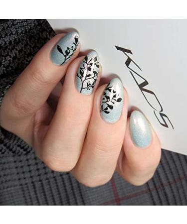 Alexnailart Flower Print Stamping Plates Set (NA015) - Manicure Template & Nail Art Tools - Buy Online on SooperMarket.com