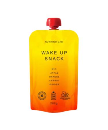 Pack of 2 |Nutrino Lab Puree Mix 200g (Wake Up Snack Functional Mix - Apple Orange Carrot Ginger)